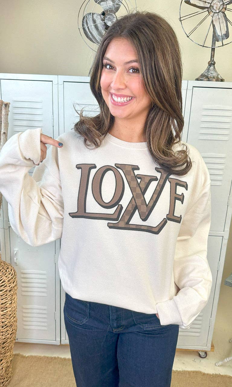 Sugar Stitch - Wholesale Graphic Sweatshirt - Women's - Designer Love Graphic Sweatshirt2