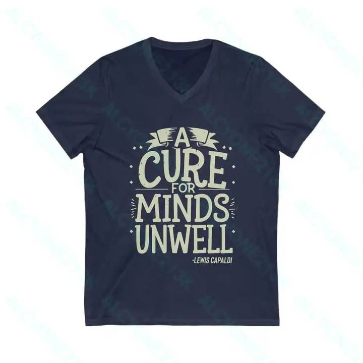 Lewis Capaldi Unisex Jersey Short Sleeve V-Neck Tee for wholesale by Alcyone213k