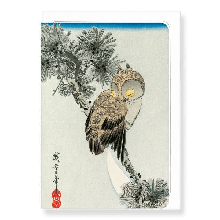 Ezen Trade - Vente Carte de vœux classique - OWL : Carte de vœux japonaise