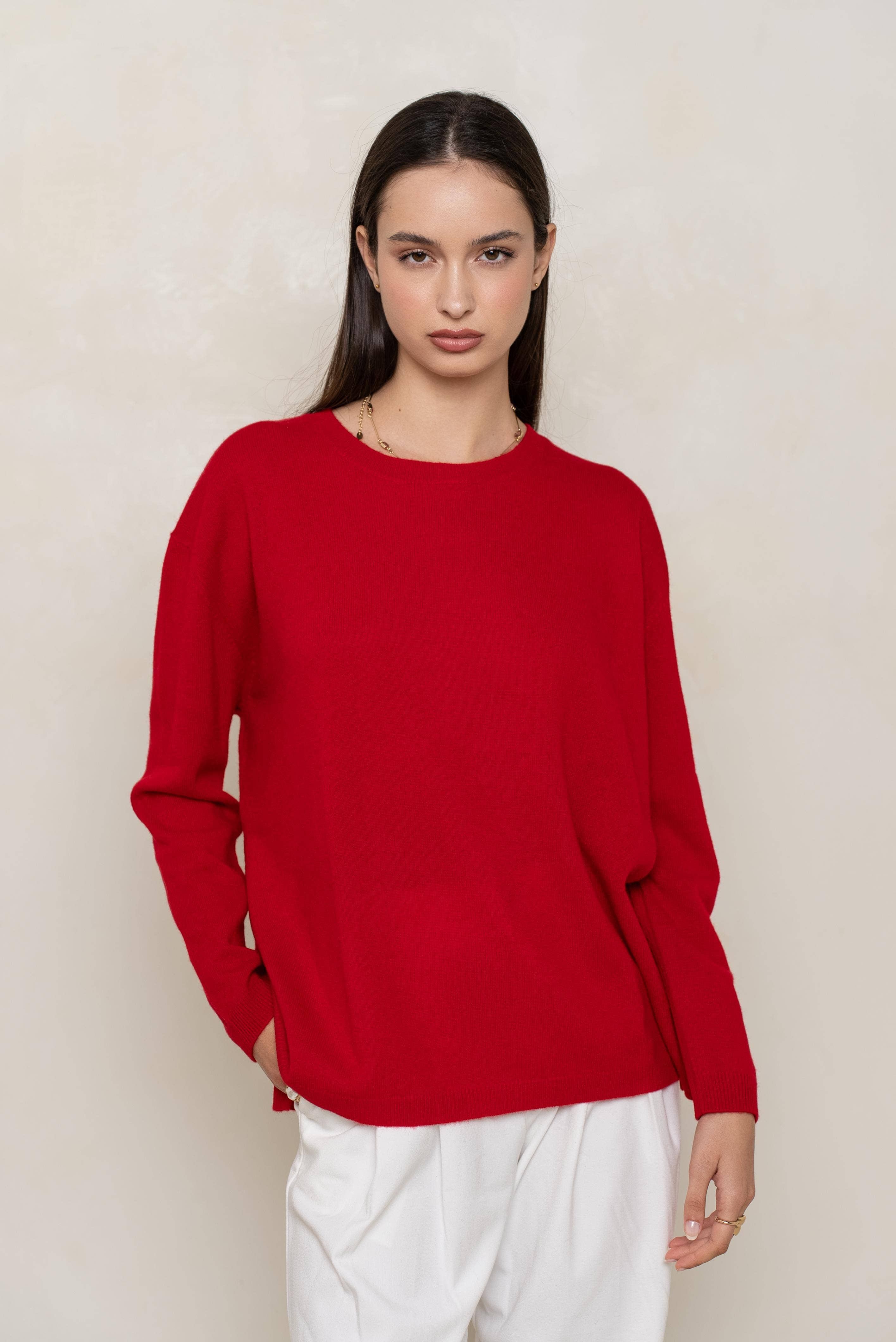 jw.atelier – Engroshandel Tunika - Dame – Træk 100% kashmir rund hals oversize20