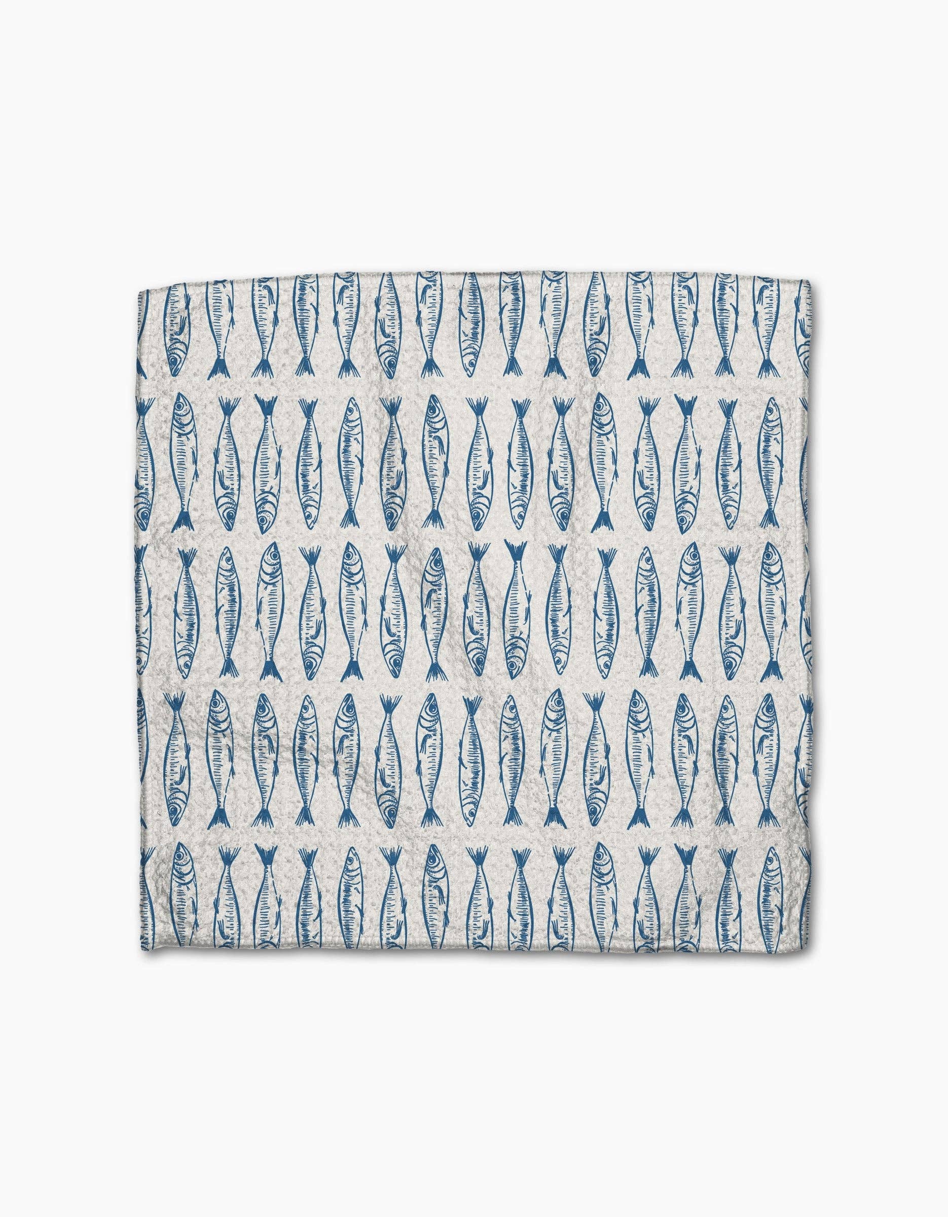 Geometry - Wholesale Dishcloth - Sardine Check Blue Dishcloth Set2