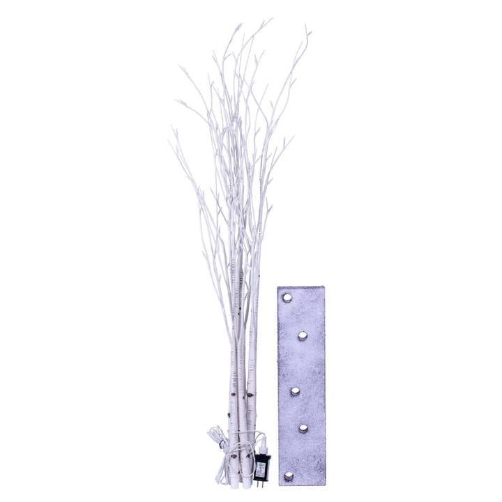 Vickerman 4' White Birch Tree Grove LED104WW 5/Set for wholesale on Faire2