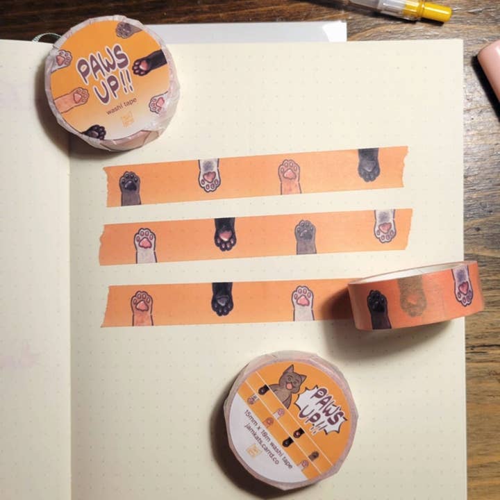 JamKats - Wholesale Washi Tape - Paws Up!! Washi Tape