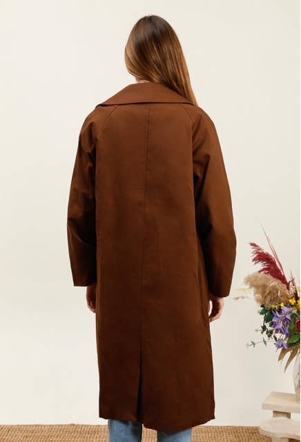 MOOYA - Wholesale Trench Coat - Women's - Long cotton trench coat with paisley lining - MY026