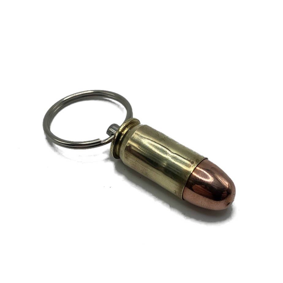 Vermont Cut Coins & 2nd Shot Round - Wholesale Keychain - Unisex - Bullet Keychains Style2- Many Calibers - .223 .45 9mm 50 BMG7