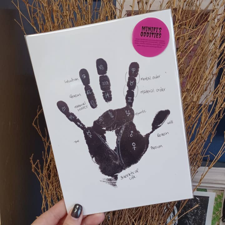 Handprint A5 print for wholesale by Minifi's Oddities