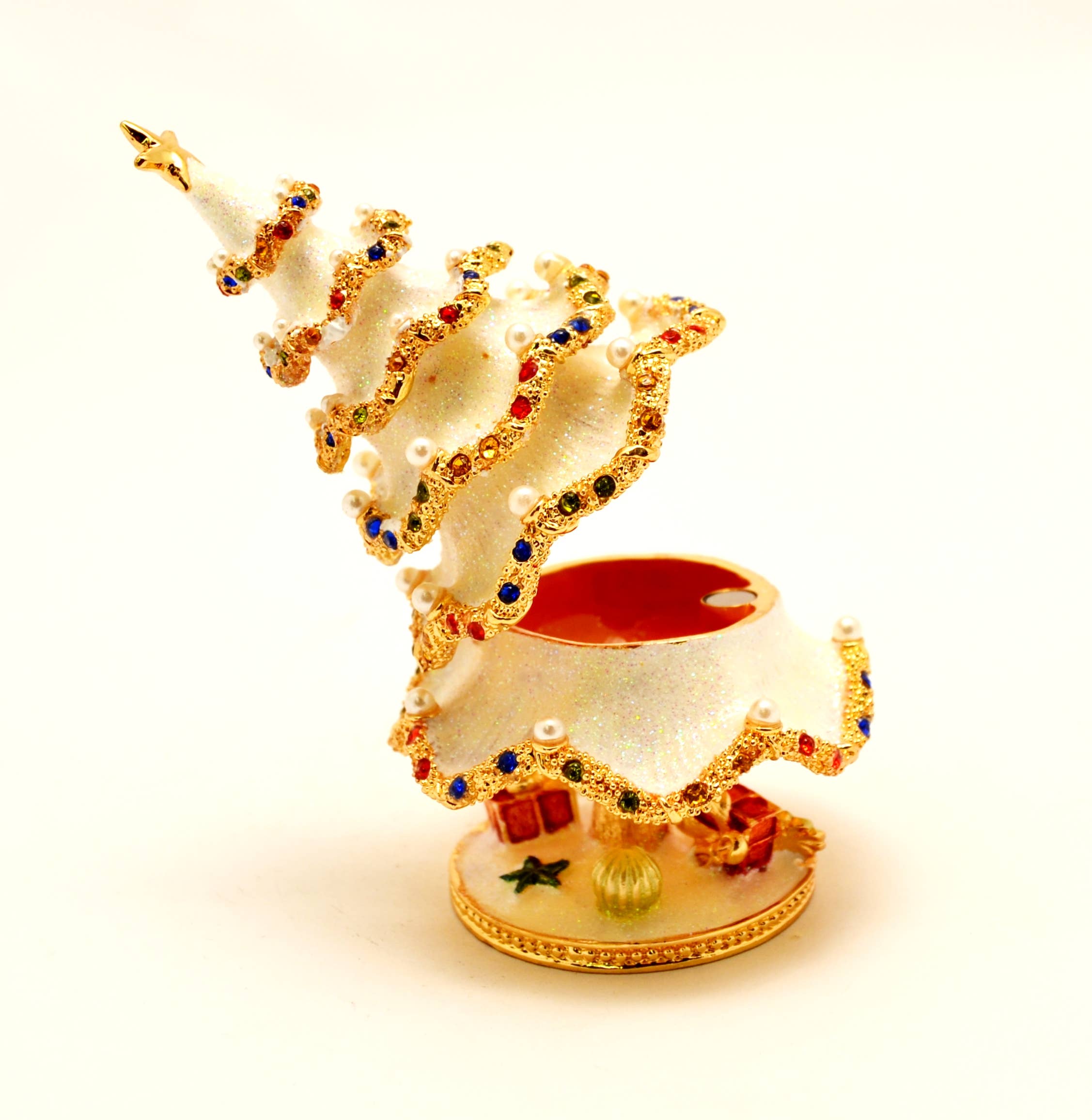 Ciel Collectables - Wholesale Christmas Decoration - Christmas Tree with Faux Pearls & Swarovski Crystals6