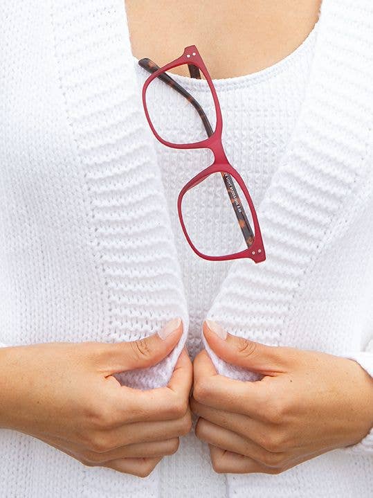 Blue Planet Eco-Eyewear - Wholesale Eyeglasses - Men's - Byren - Matt Red/ Tort - Blue Light Filtering2