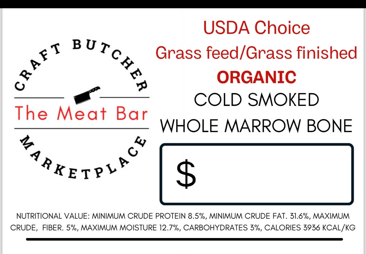 The Meat Bar Marketplace – snacks e guloseimas - Cão por atacado – Ossos biológicos da medula fumados a frio6