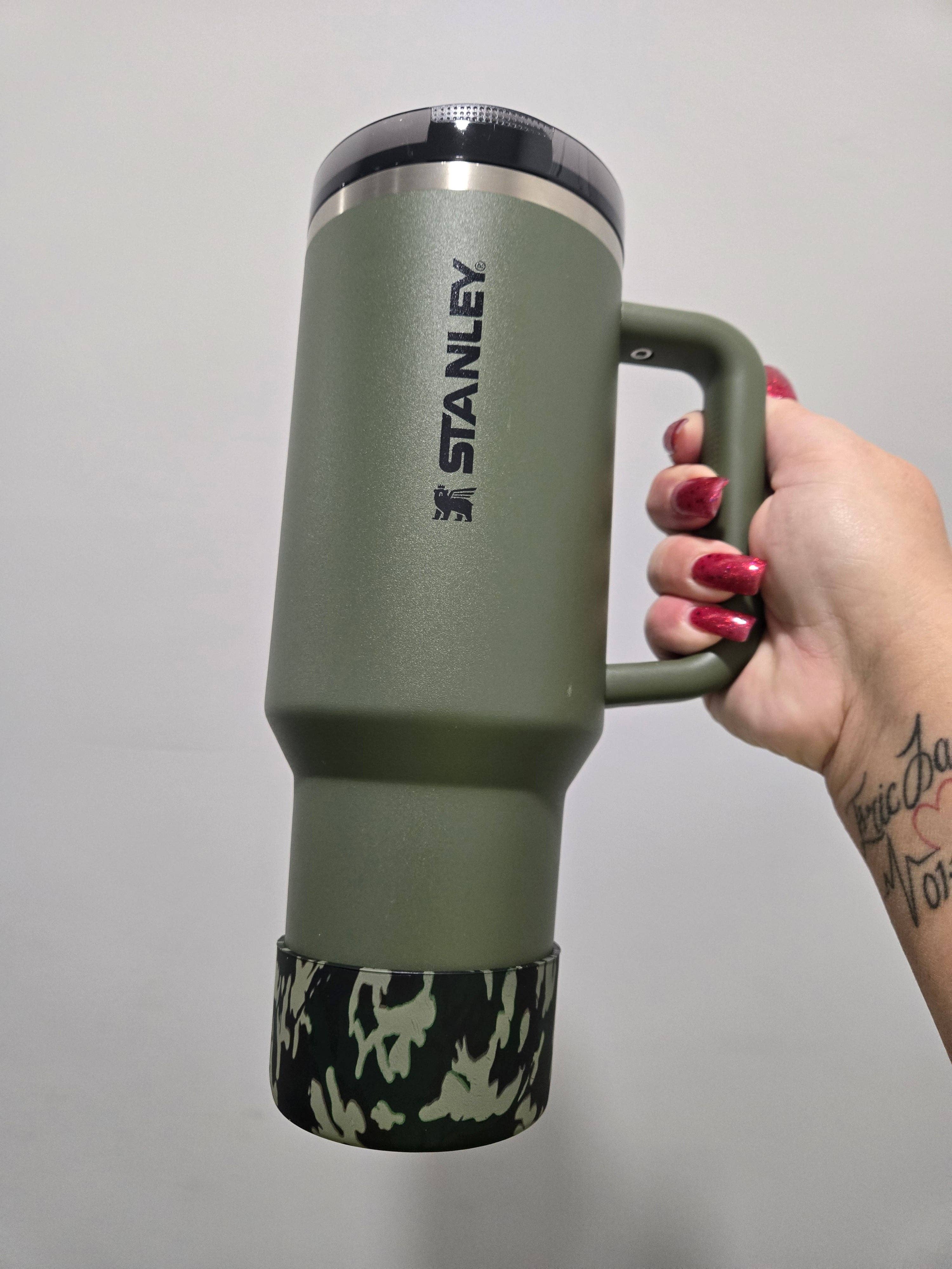 TheSaltyChic - Wholesale Drink Huggers & Koozies - DressedinCamo Silicone Boot Bumper Sleeve for Tumbler2