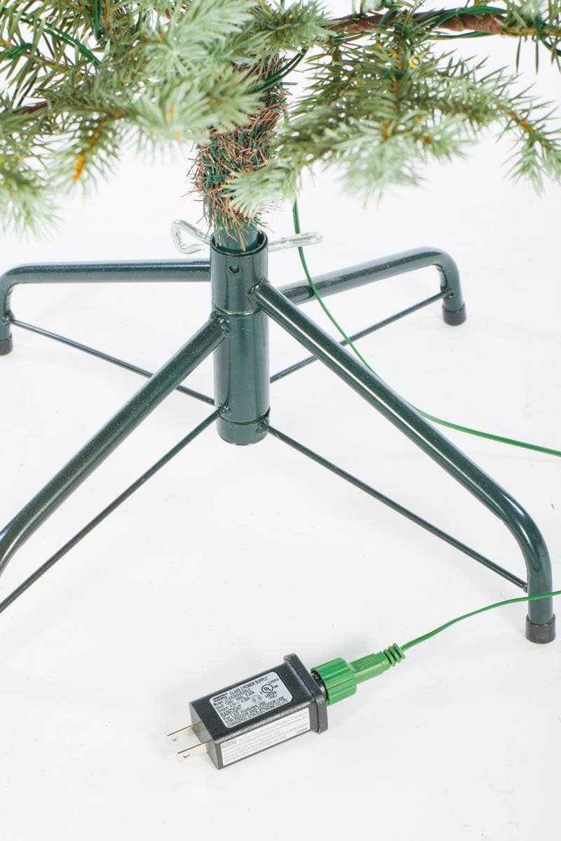 Starlight Collection – Árvore de Natal artificial por atacado – Árvore de Natal Spruce com LED Azul NOVA com Suporte de Metal4