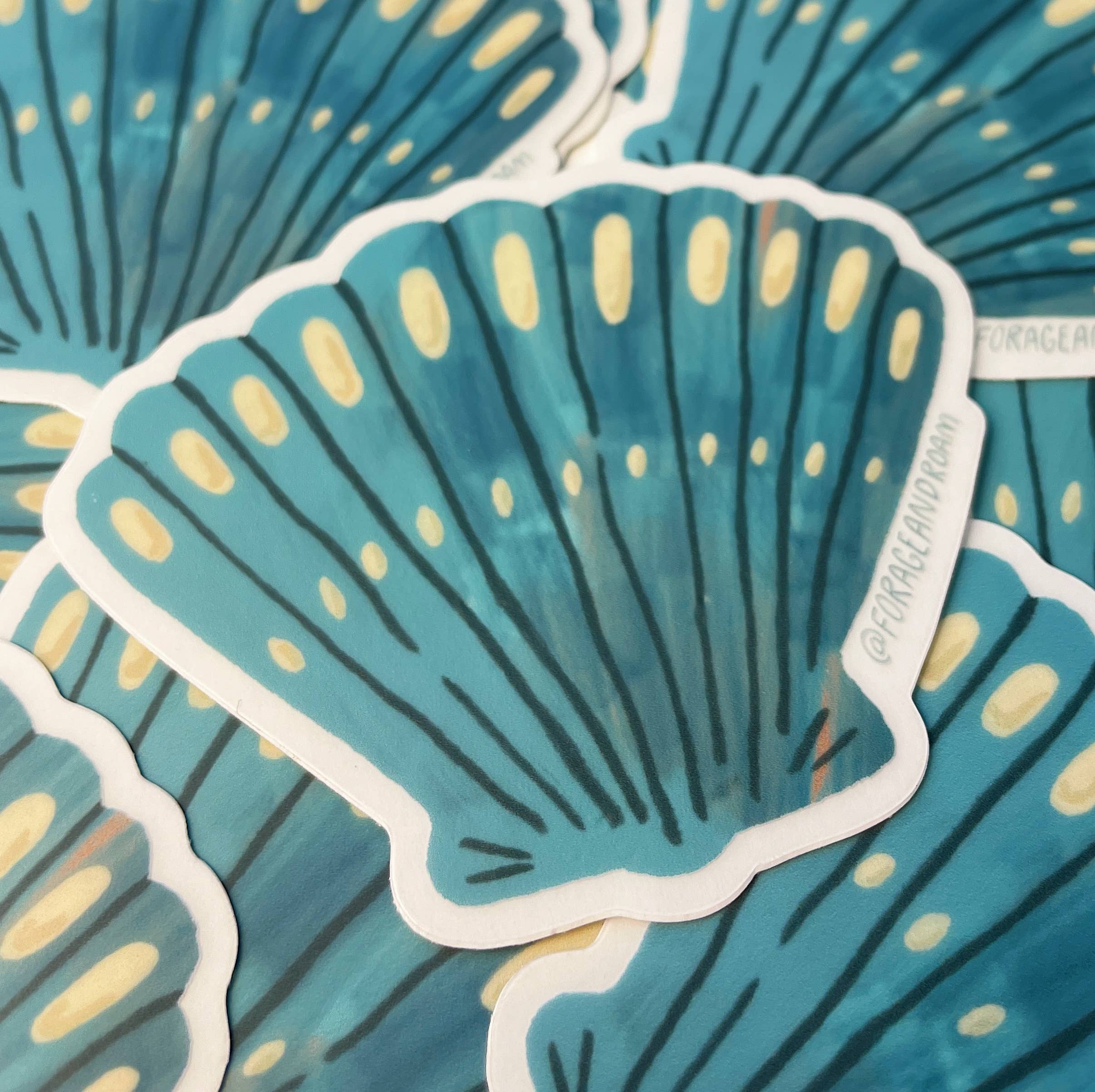 Forage and Roam Design Co., LLC - Wholesale Sticker - Shell Sticker2