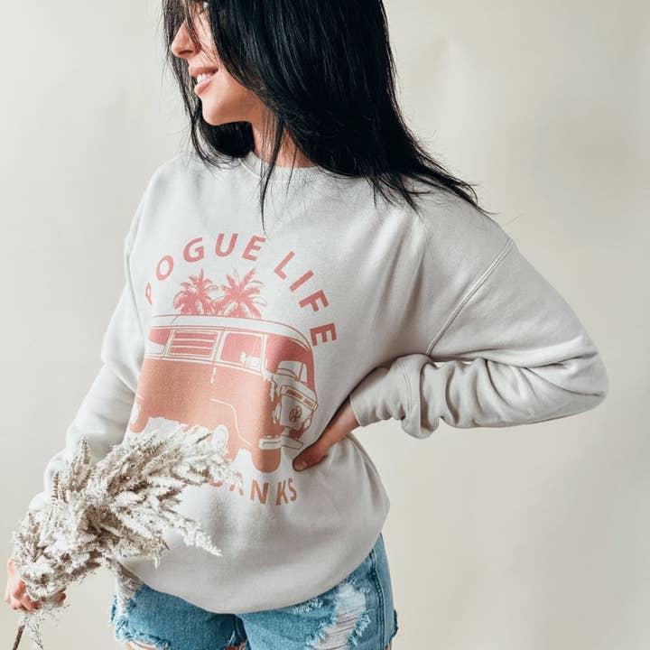 Dust Outer Banks Pogue Life Sweatshirt for wholesale on Faire