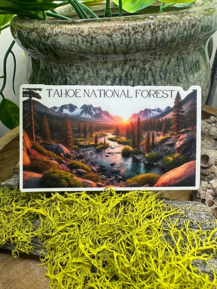 Autocolante Vinil Impermeável Montanha Lake Tahoe Califórnia por atacado de California Dreaming Co