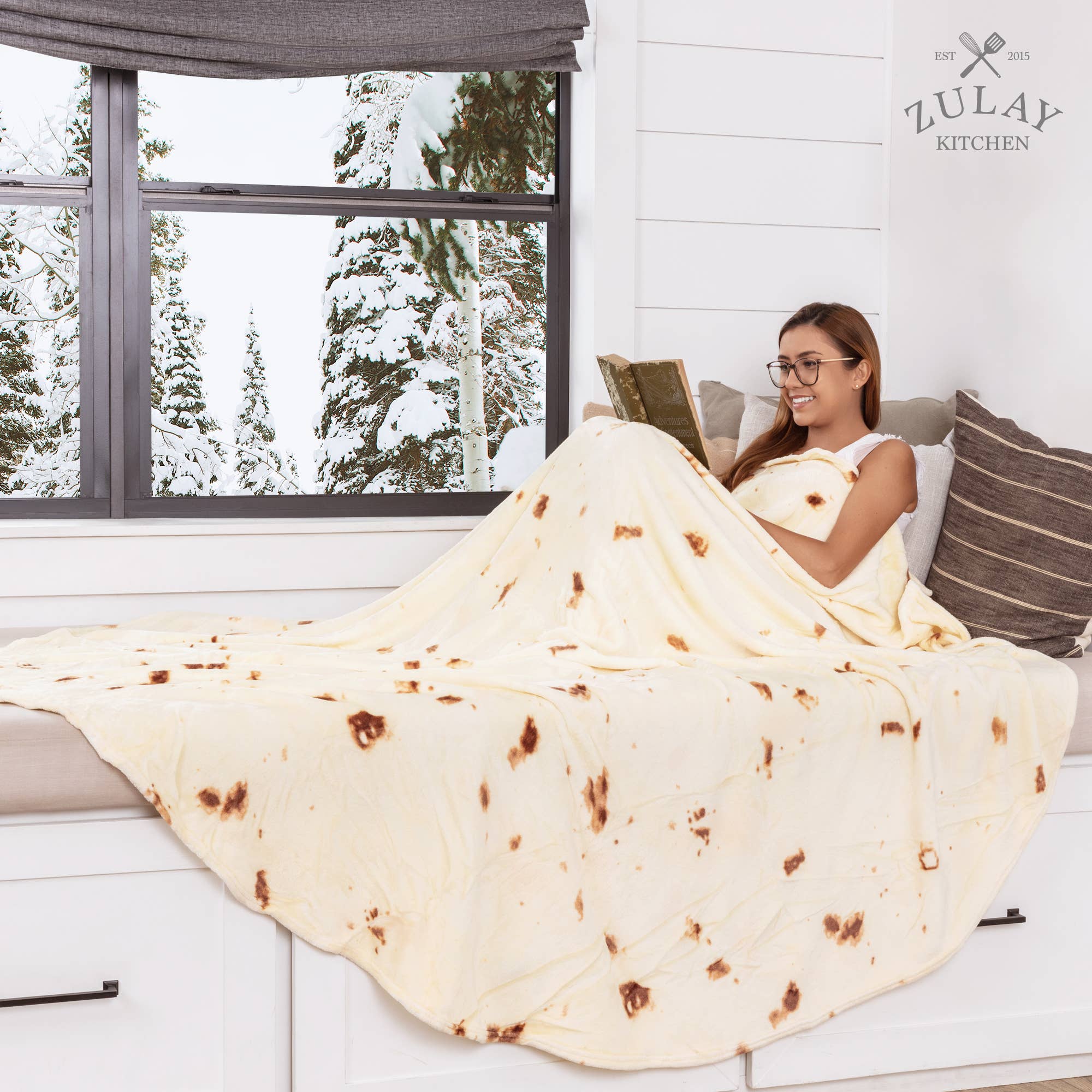 Zulay Kitchen - Vendita all'ingrosso Plaid - Coperta per burrito, motivo: tortilla con farina10