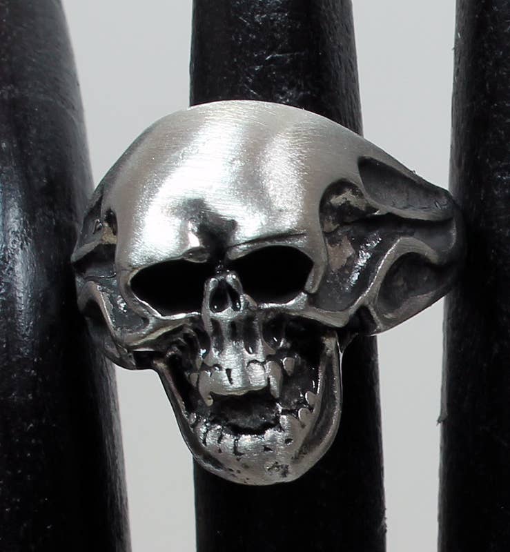 Western Counties Wholesale - Wholesale Cocktail/Statement Ring - Pewter Skull Ring
