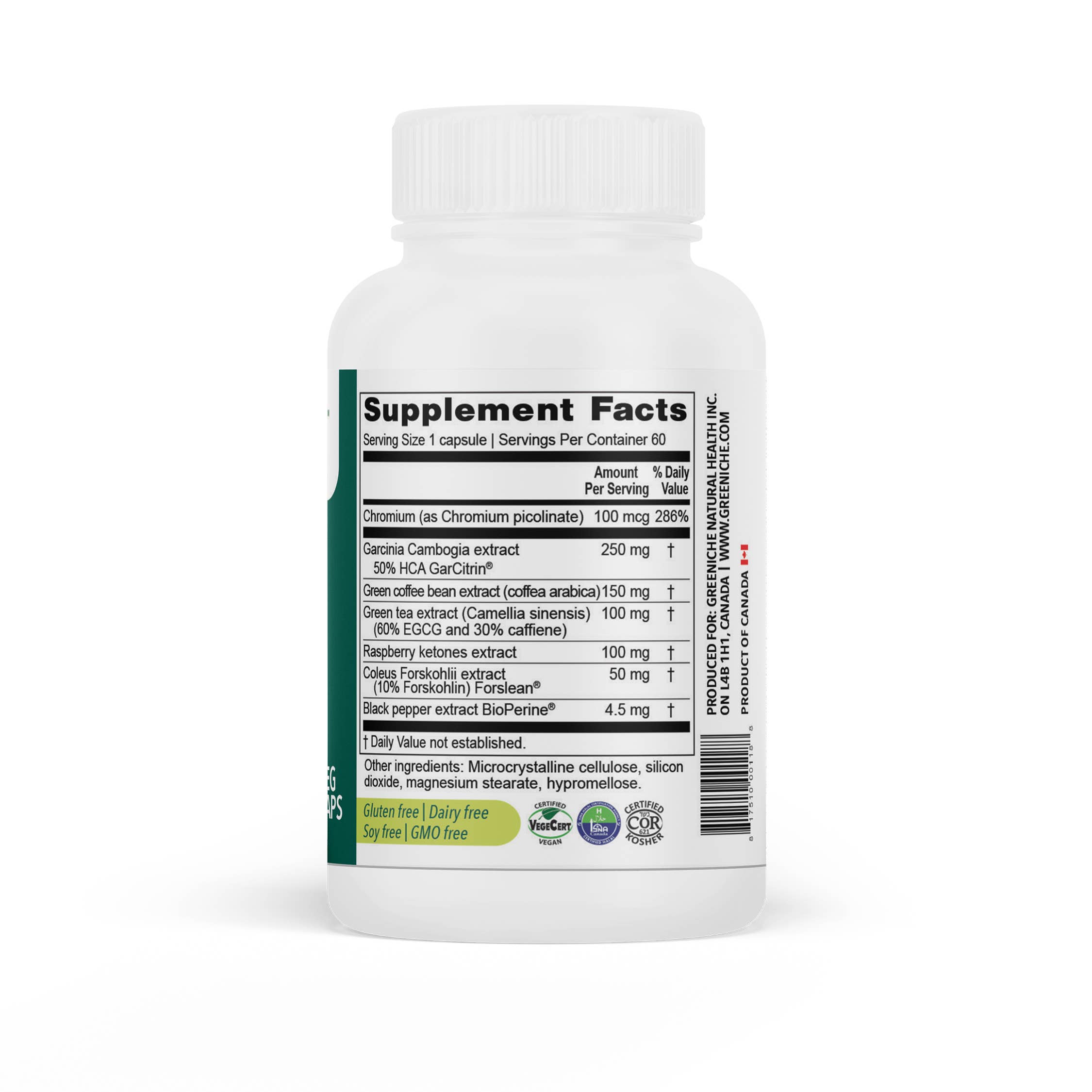 Greeniche Natural Health – Engroshandel Kosttilskud og vitaminer – VegeSlim Naturlig Vægtstyring Oralt Kosttilskud2