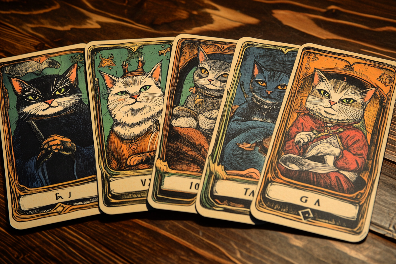 Tiny Tarot – wholesale Tarot cards – Cat Tarot Totem1