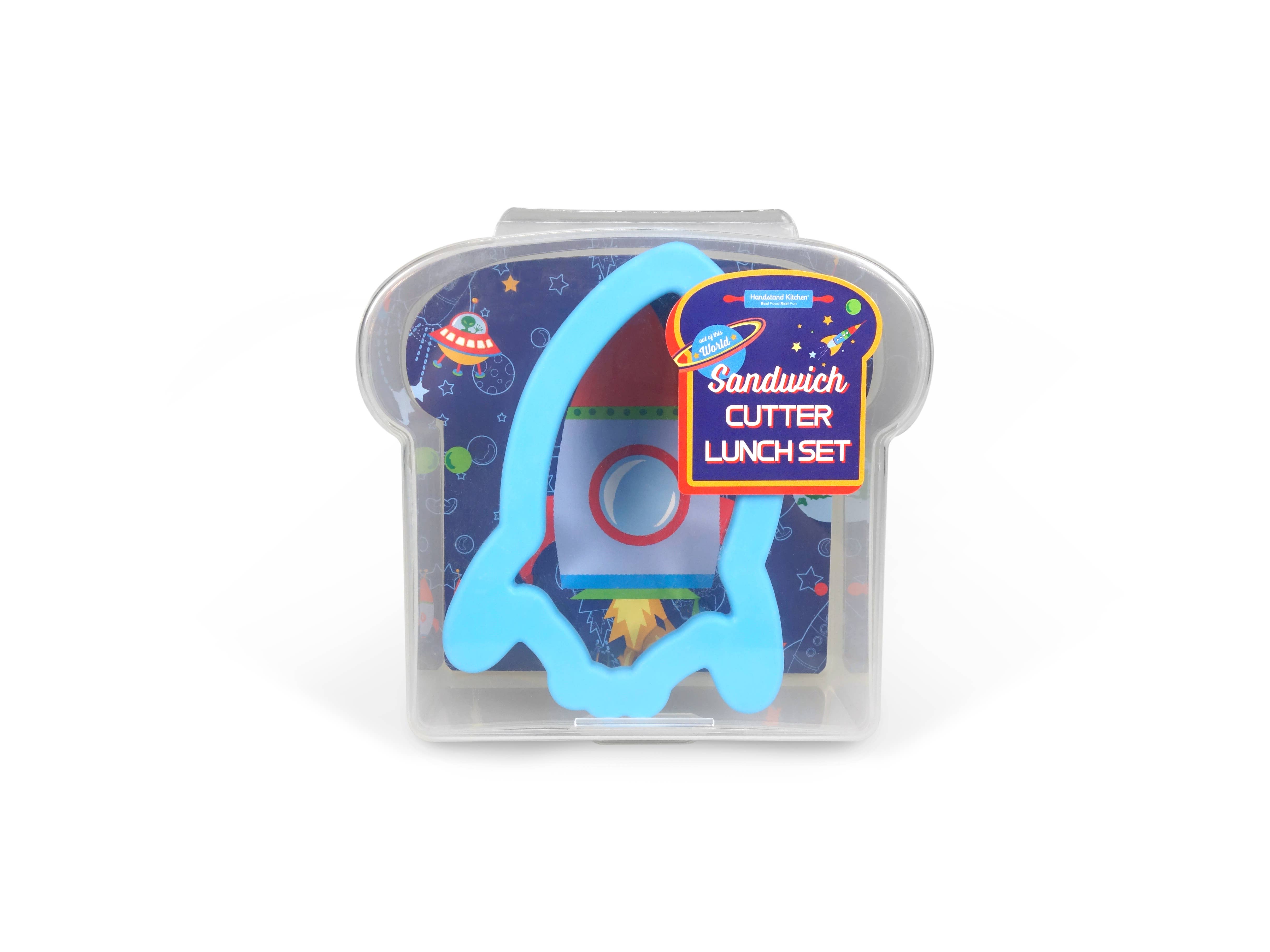 Handstand Kitchen – wholesale Kitchen tool/gadget – Sandwich Cutter Lunch Set PDQ – Dino, Heart, Unicorn, Rocket1