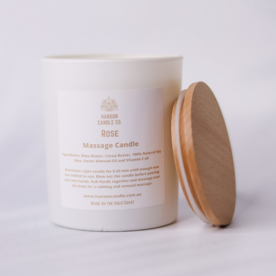 Hanson Candle Co. - Wholesale Jar/Filled Candle - Sensual Massage Candle - White4