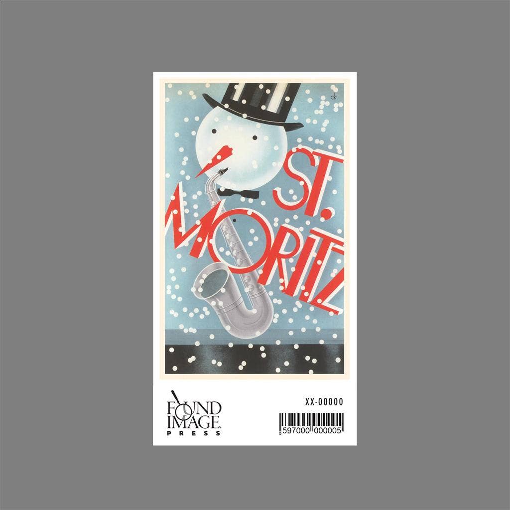 Found Image Press - Wholesale Sticker - Sticker WS-239 Travel Poster, St. Moritz1