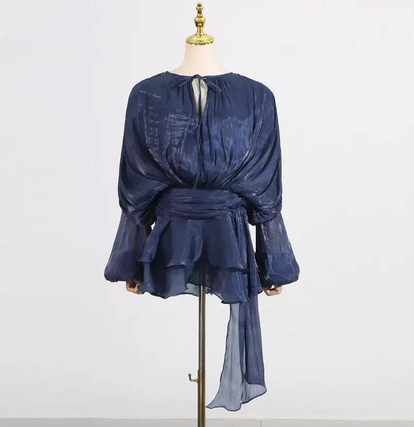 Productseeker – Engroshandel Kjole - Dame – DR443 Kort kjole med lange ærmer til kvinder – Forår/sommer4