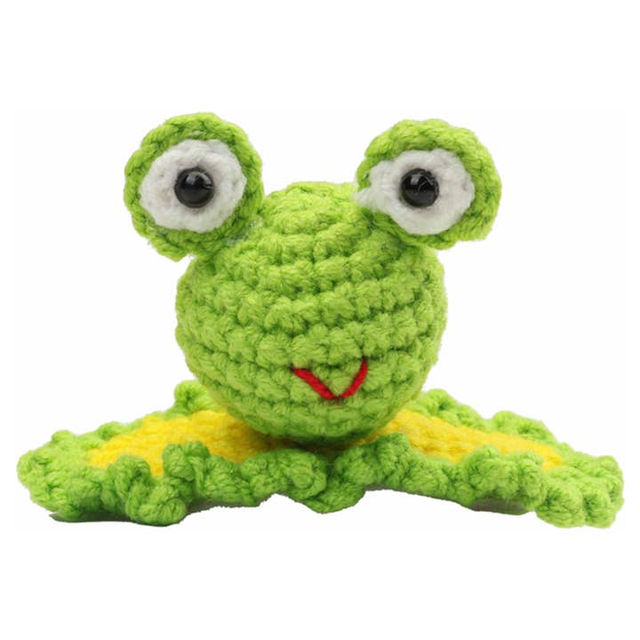 FROG CROCHET KNIT SNAP HAIR PIN, LVHA 419 for wholesale by JOIA ACCESSORIES