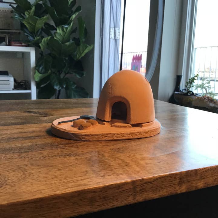 DW8 Distribution - Wholesale Incense Holder - West - Wood Incense Back Flow Burner Hut