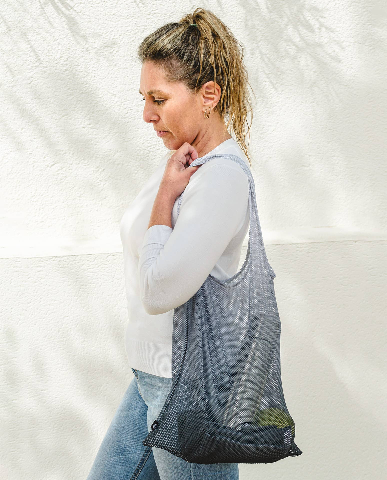 Arpe - Wholesale Grocery/Shopping Bag - Mesh Bag Charcoal Gray1