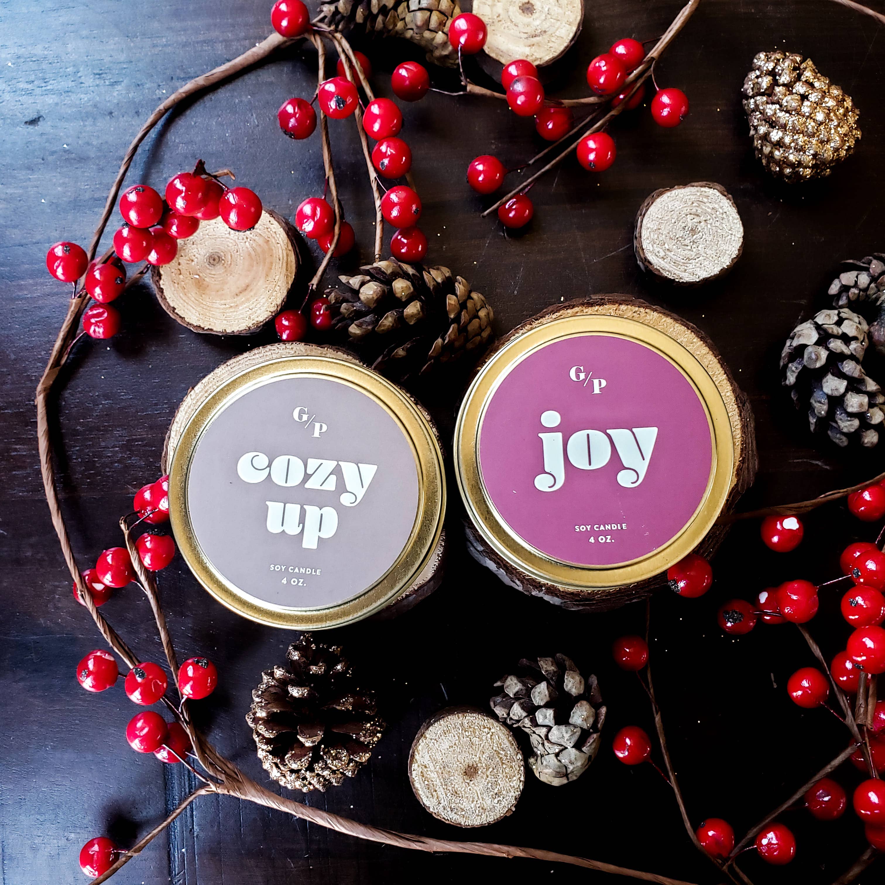 GP Candle Co. - Wholesale Travel Candles - Joy Just Because 4 oz. Candle Tin4