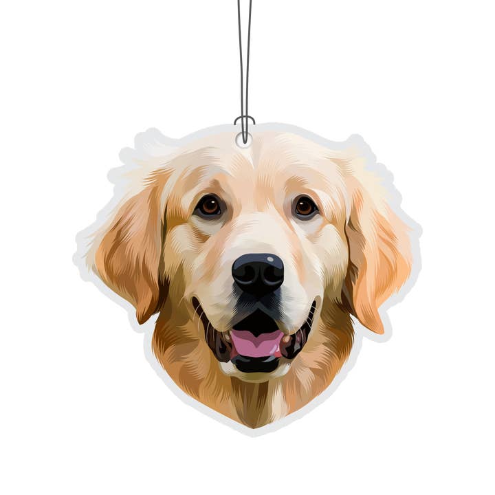 Golden Retriever Novelty Air Freshener for wholesale by Really?! Air Fresheners