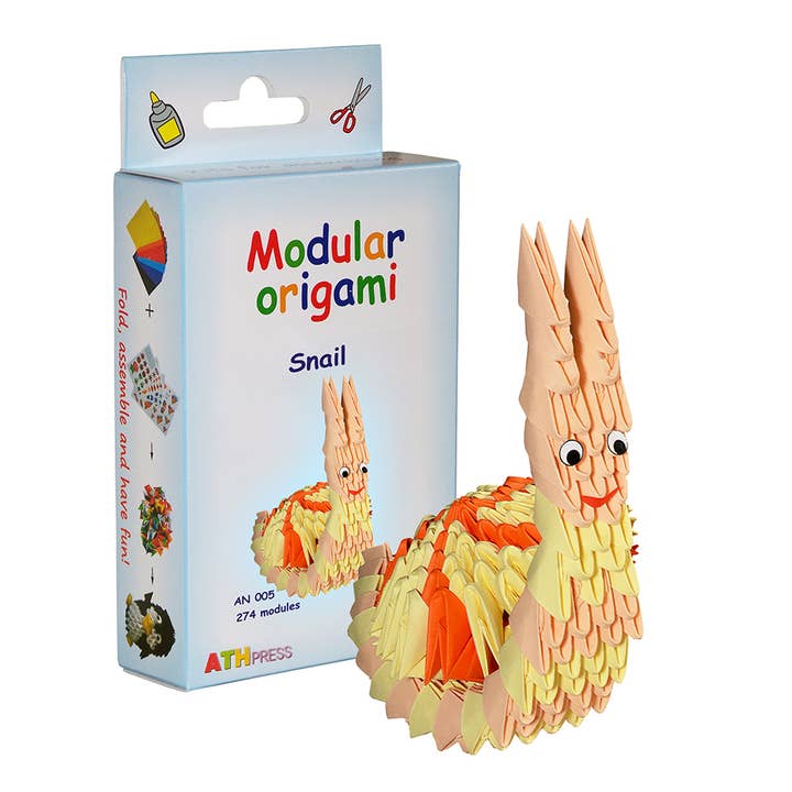 Gör-det-själv Pysselkit – 3D Modulärt Origamiset | Snigel för wholesale av ATHobby Do It Yourself