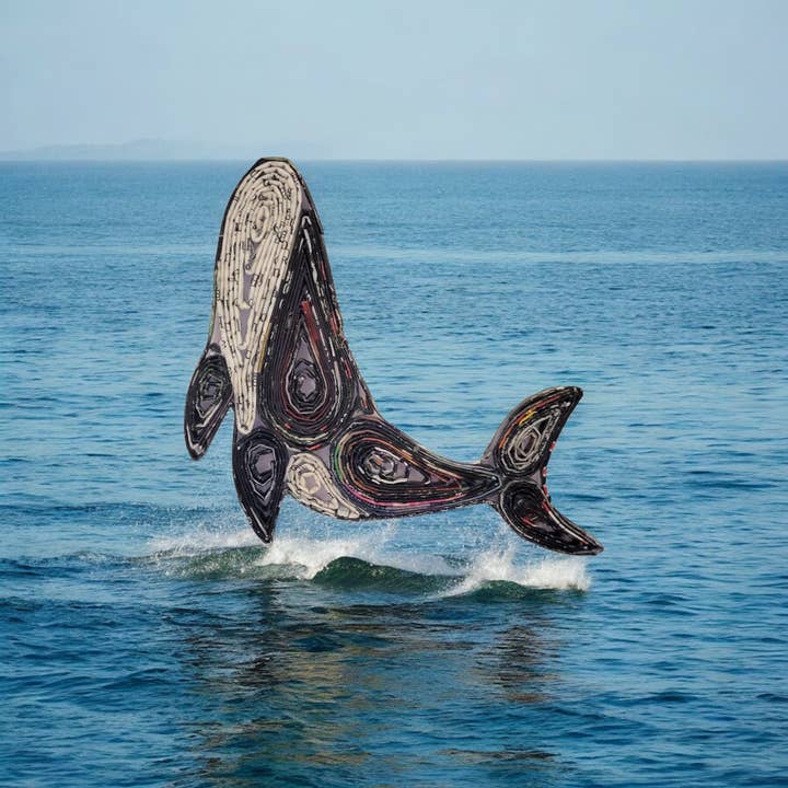 The Upcycled Paper Company - Wholesale Ornament - Whale Ornament - Recycled Paper