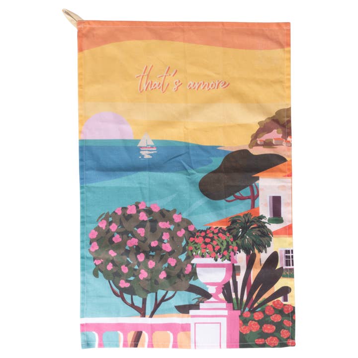 THAT'S AMORE KEUKENHANDDOEK 45X70 CM voor wholesale door VdE Tivoli 1996