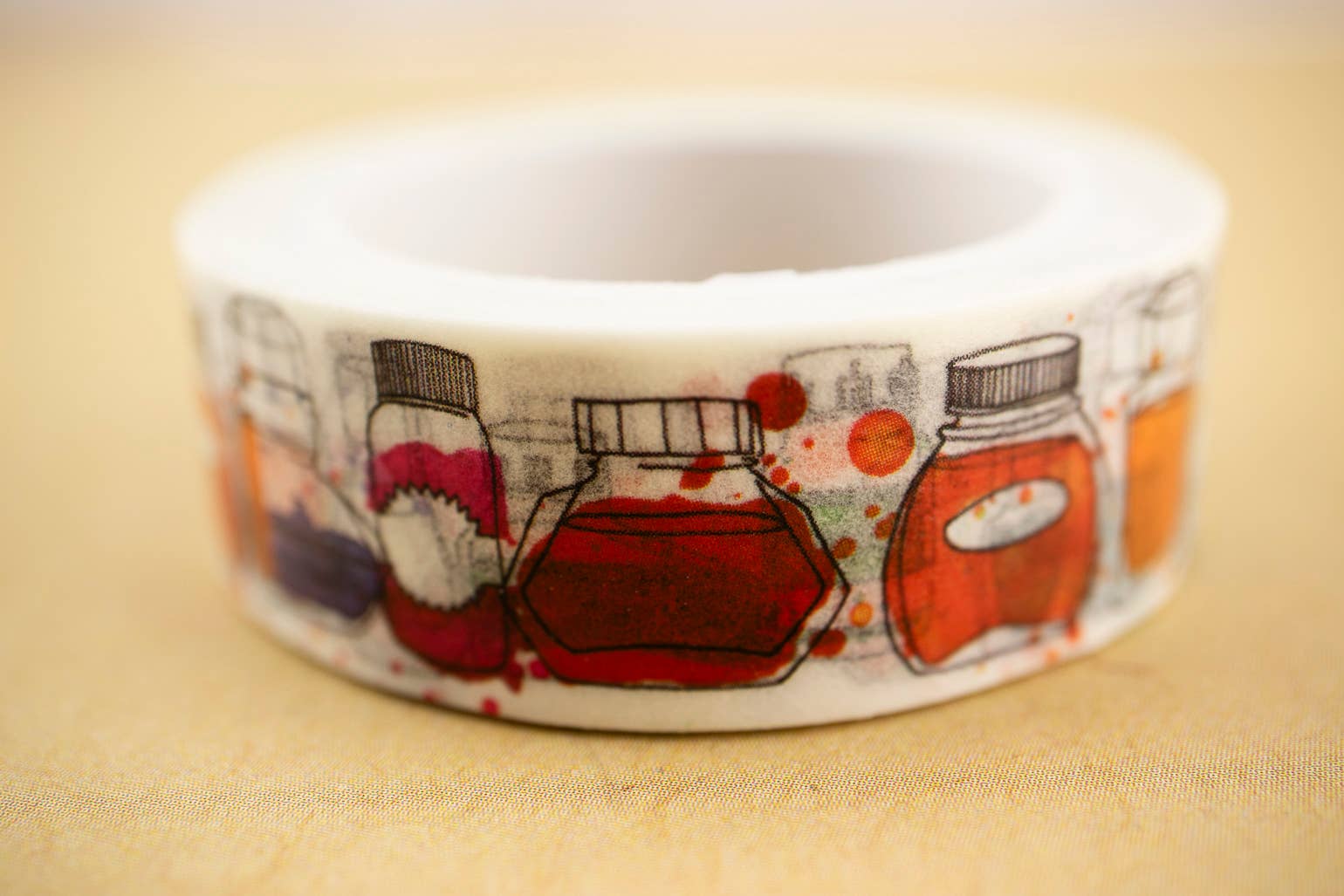 The Well-Appointed Desk - Wholesale Washi Tape - "Inky Dreams" Ink Bottle Washi Tape3