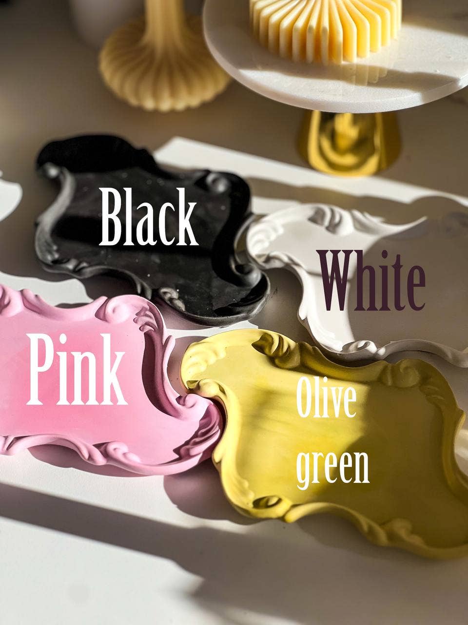 Agaboo Candle - Wholesale Jar/Filled Candle - Oval Floral Candle in Gypsum Vessel 1 1/4x11in5