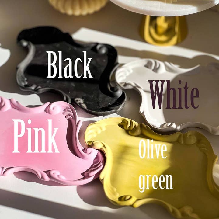 Agaboo Candle - Wholesale Jar/Filled Candle - Oval Floral Candle in Gypsum Vessel 1 1/4x11in5