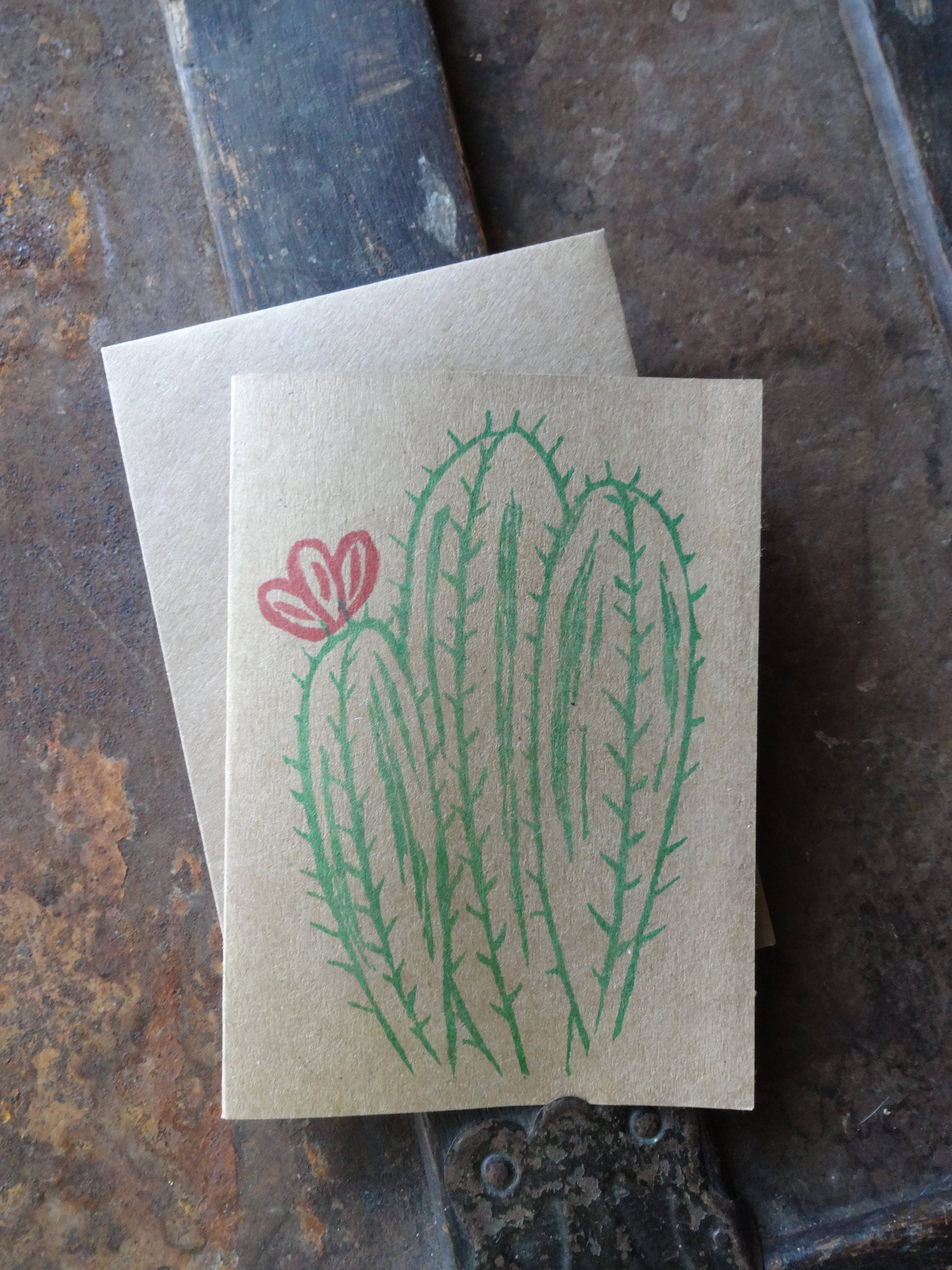 The Foxes Tail - Wholesale Love Card - Love From... Cactus Handmade Note Card9