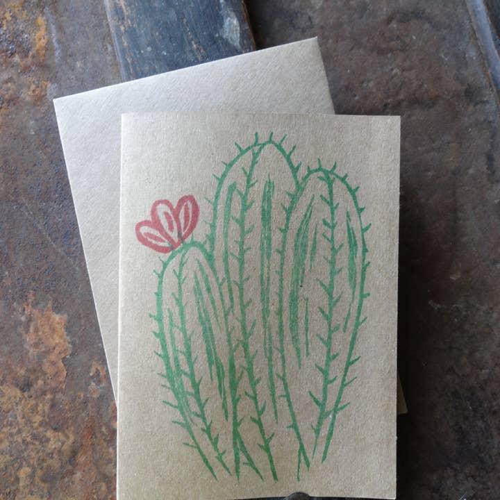 The Foxes Tail - Wholesale Love Card - Love From... Cactus Handmade Note Card9