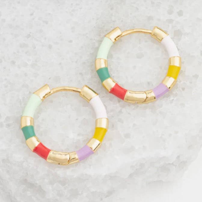 Multicolored Petite Hoops for wholesale by ETHICGOODS