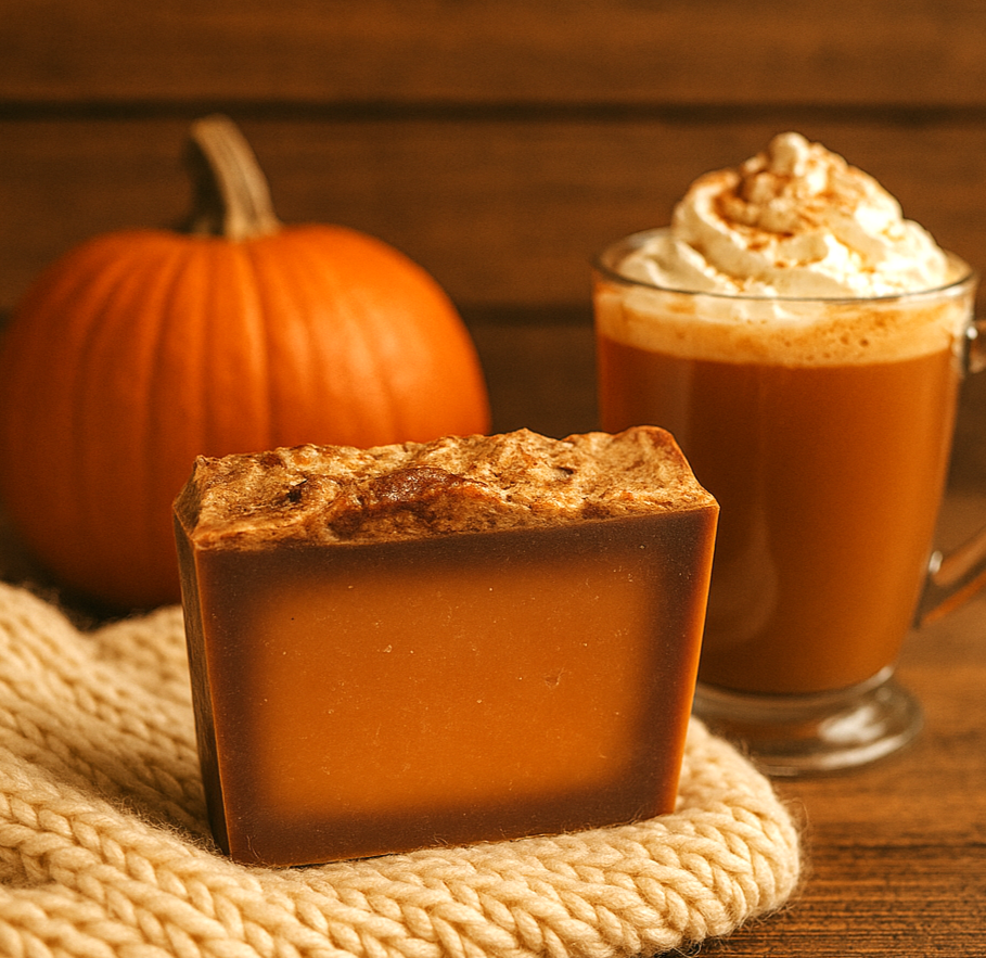 DeShawn Marie Soap Boutique – wholesale Bar Soap – Pumpkin Spice Latte Soap (no packaging - private label)2