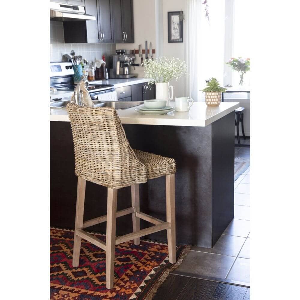 Bacon Basketware - Wholesale Stool - RATTAN COUNTER STOOL3