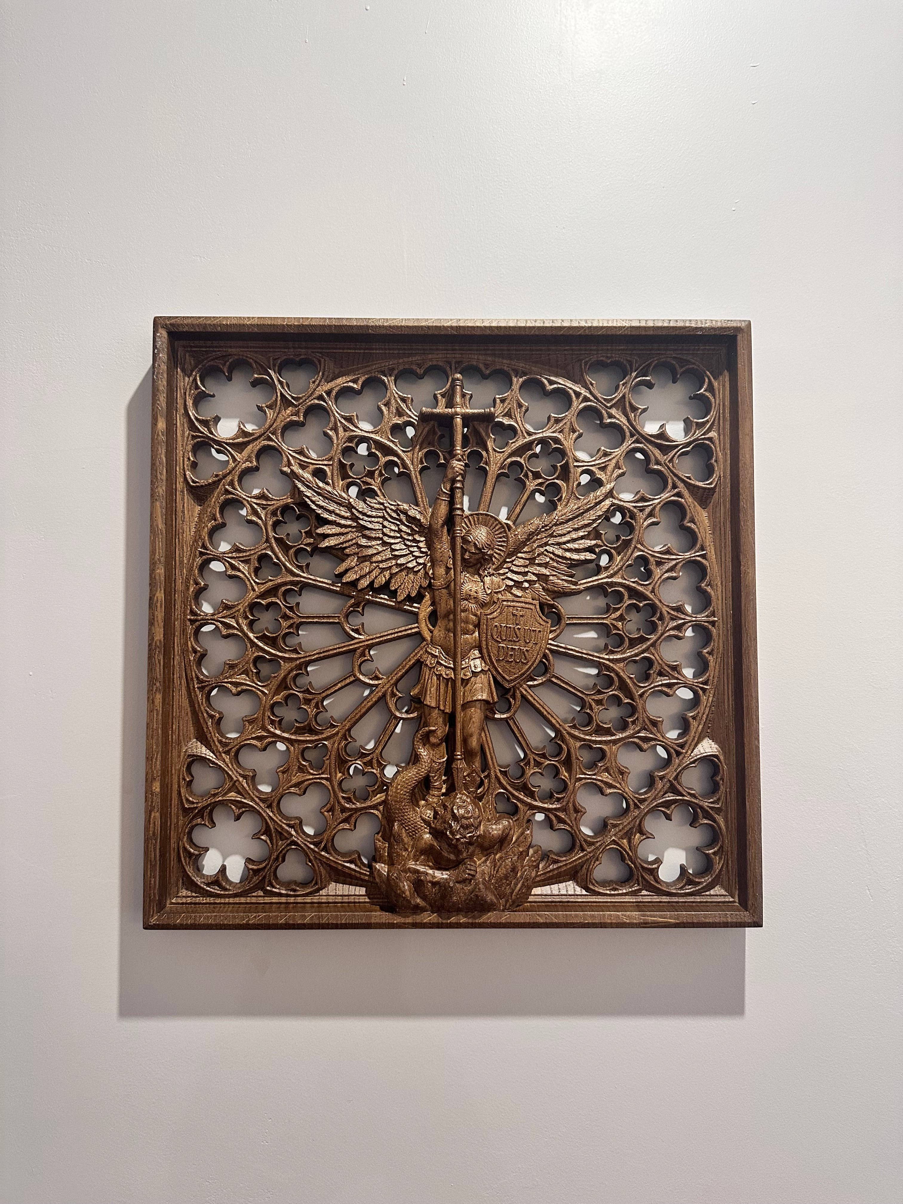 KozakWorkshop – Engroshandel 3D-vægkunst – Ærkeenglen Michael kristen håndlavet dekoration personlig gave12