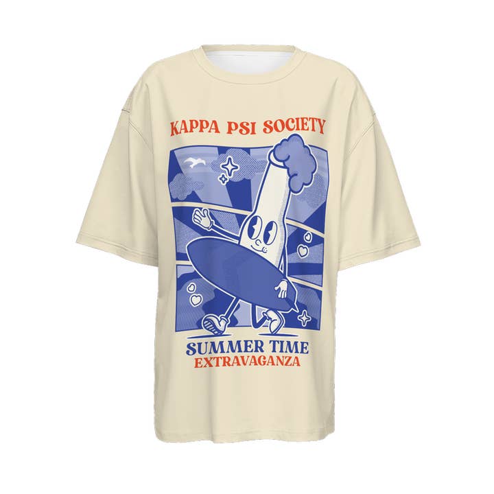 T-shirt ample Summertime à épaules tombantes pour la vente par myladylilly