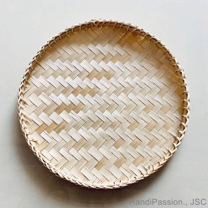 Bamboo Woven Sieve Storage Flat Basket Kitchen Storage for wholesale by HandiPassion - Vietnamese Handicraft Manufacturer