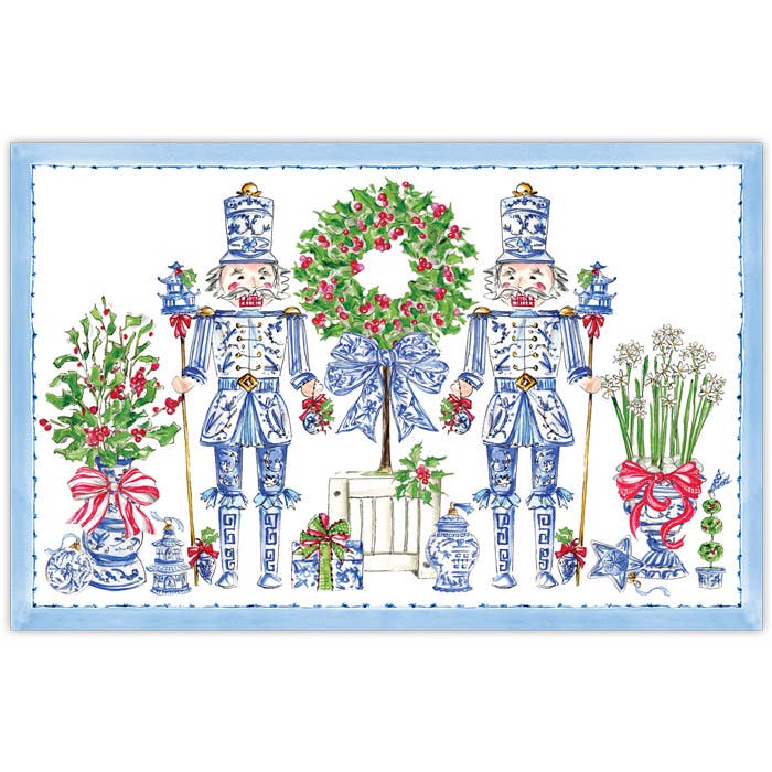 RosanneBeck Collections - Vente Sets de table - Sets de table Casse-noisettes Chinoiserie bleue avec ornements0