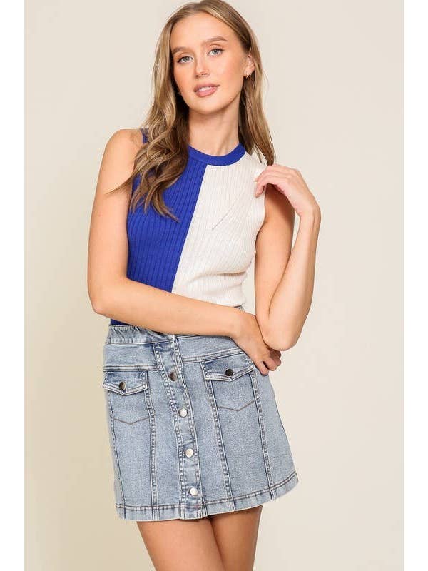 Vanilla Monkey - Wholesale Knit Top - Women's - Game Day Contrast Sweater Ribbed Top8