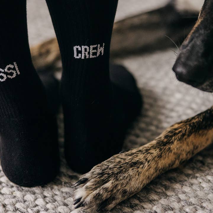 Lieblingspfote - Wholesale Socks - Unisex - “GASSI CREW” socks black2