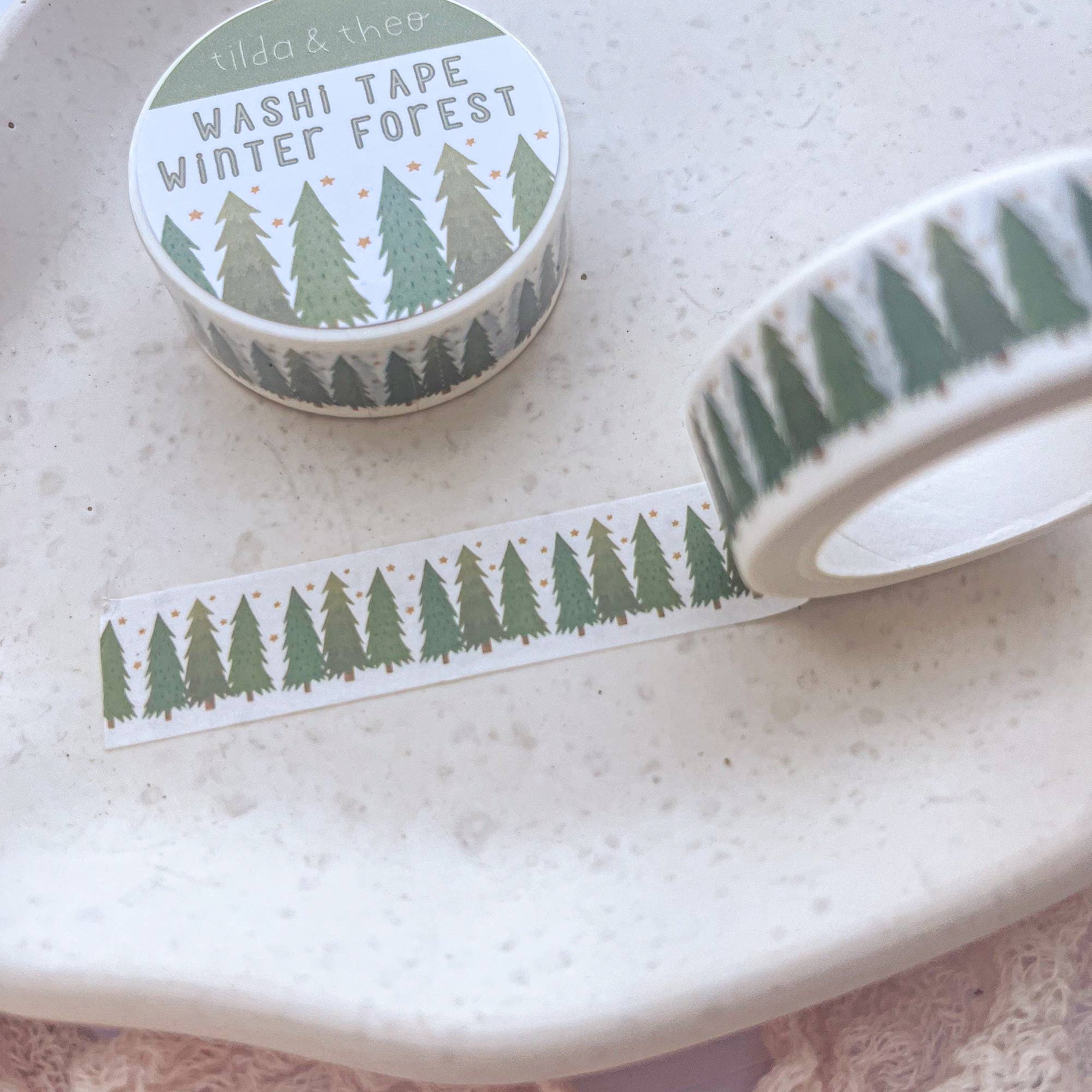 Tilda&Theo - Wholesale Washi Tape - Washi Tape Tannen Winterwald Christmas - adhesive tape3
