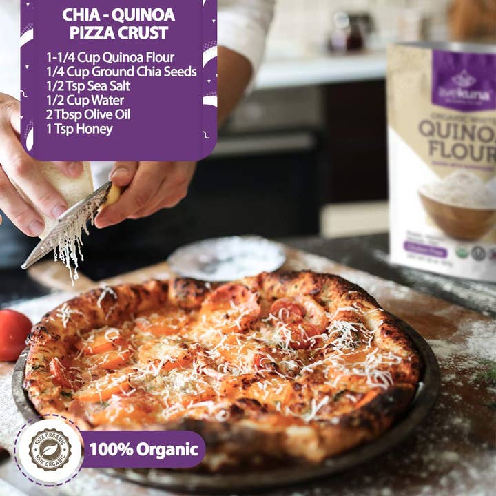 LiveKuna - Wholesale Flour - LiveKuna Organic Quinoa Flour 32oz - Gluten Free